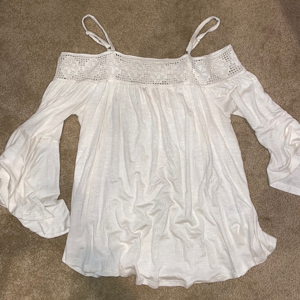 Over the shoulder blouse